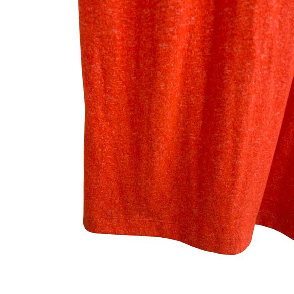 Anthropologie Daily Practice Draped Cowl Neck Maxi Dress Orange Knit Womens XL - Picture 3 of 9